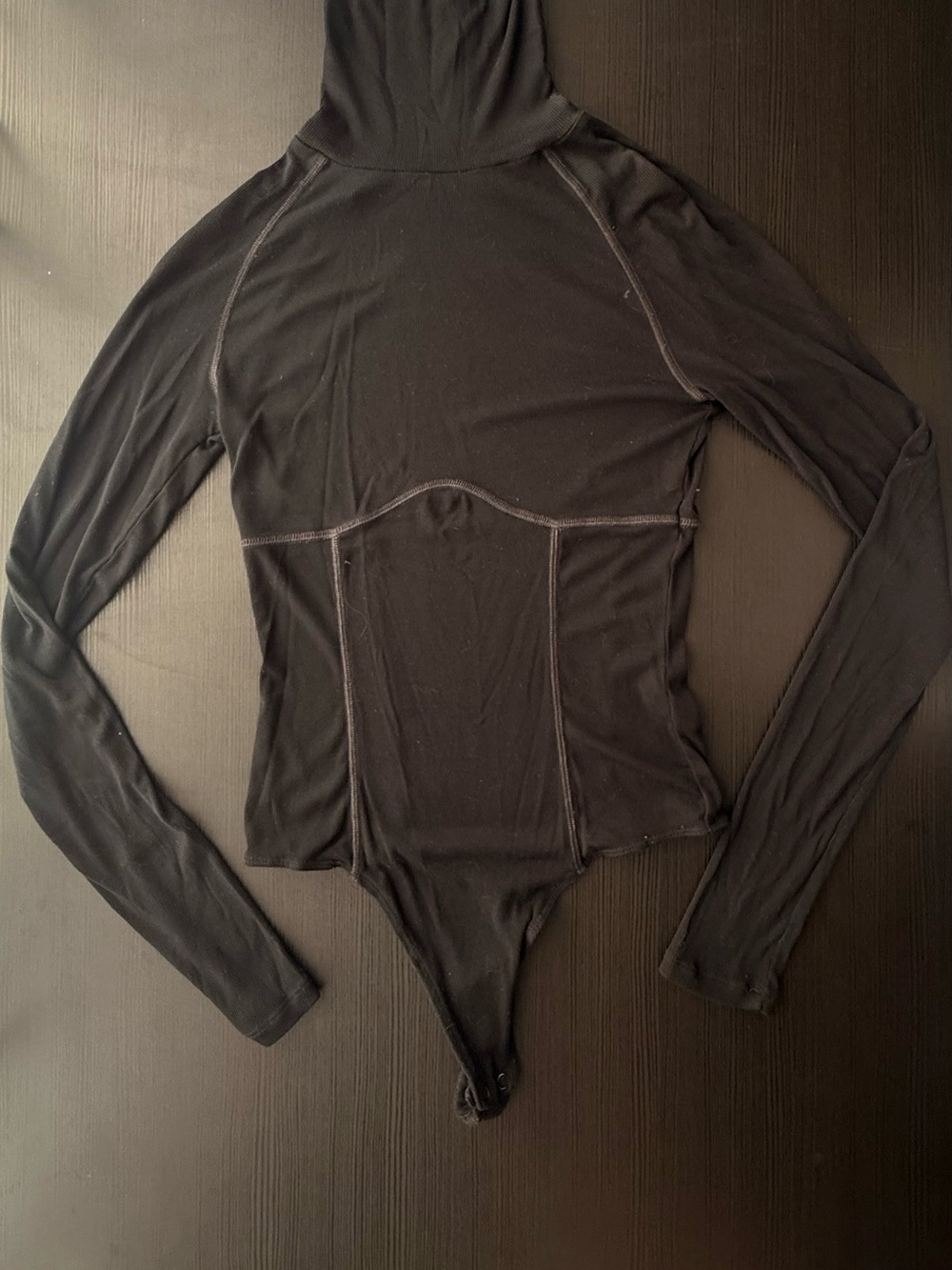 Sunday Best Black Long Sleeve Turtleneck Bodysuit